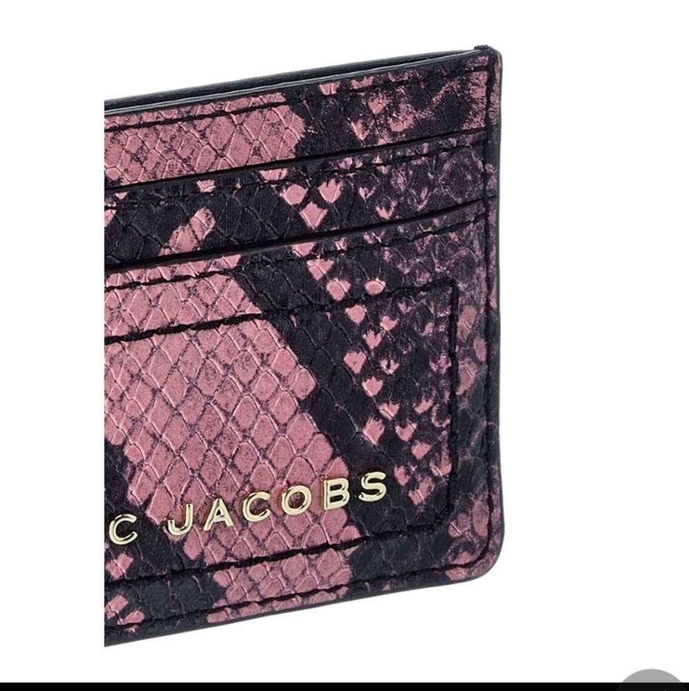 Marc Jacobs Snake-Embossed Leather Card Case - Picture 3 of 4